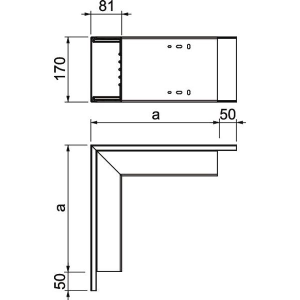 WDK A80170VW External corner  250x170x80 image 2