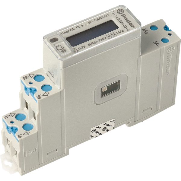 Energy meter 17.5mm/1 ph.LCD/40A/230VAC/M-Bus+IR+NFC/MID (7M.24.8.230.0310) image 3