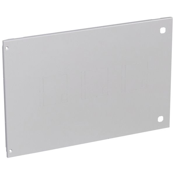 Metal faceplate XL³ 800/4000 - 1-3 DPX 250/630 - vertical - screws - 36 mod image 1