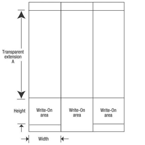 WSLM35 WRITE ON CBL MRKR 1X5 3/CARD image 2