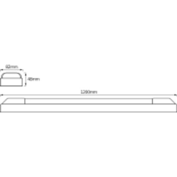 LED POWER BATTEN 1200 mm 50 W 3000 K image 4