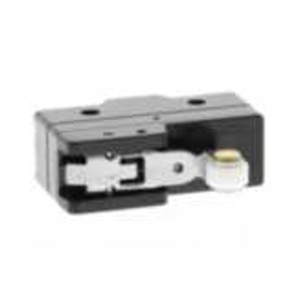 General purpose basic switch, short hinge roller lever, SPDT, 15 A, sc image 3