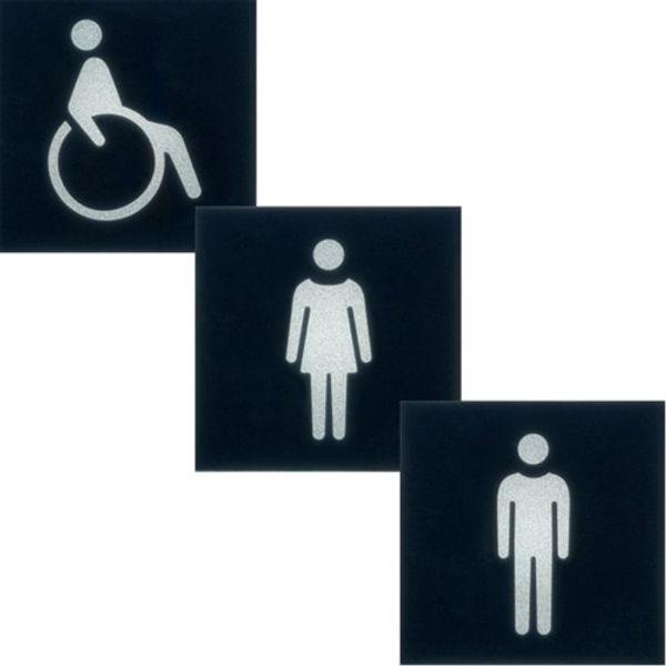 GALLERY WC INDICATION LABEL (MEN-FEMALE-DISABLED) image 1