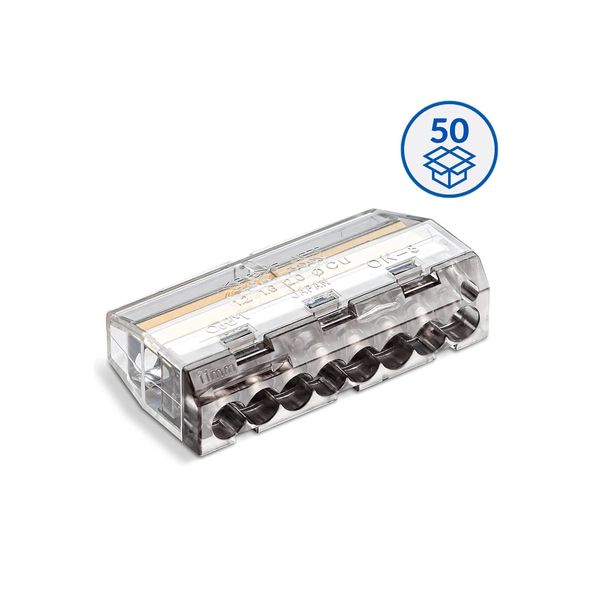 Push-in wire connector SCP8 transparent / grey (box 50 pcs) image 2