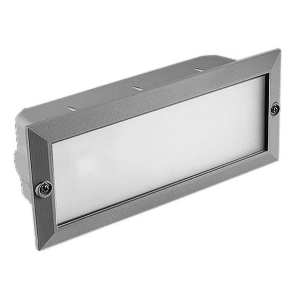 Recessed wall lighting IP44 Tamesis E27 60W Grey 1055lm image 1