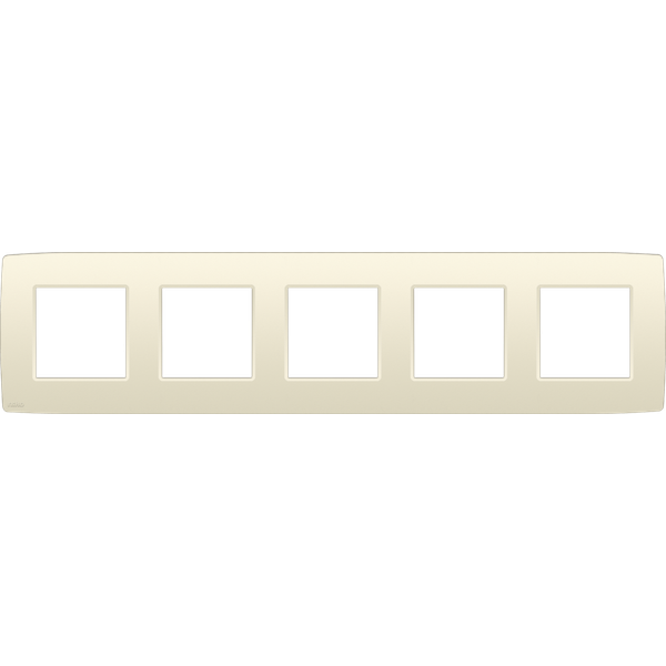 Fivefold faceplate, 71 mm centre distance, Niko Original cream image 2