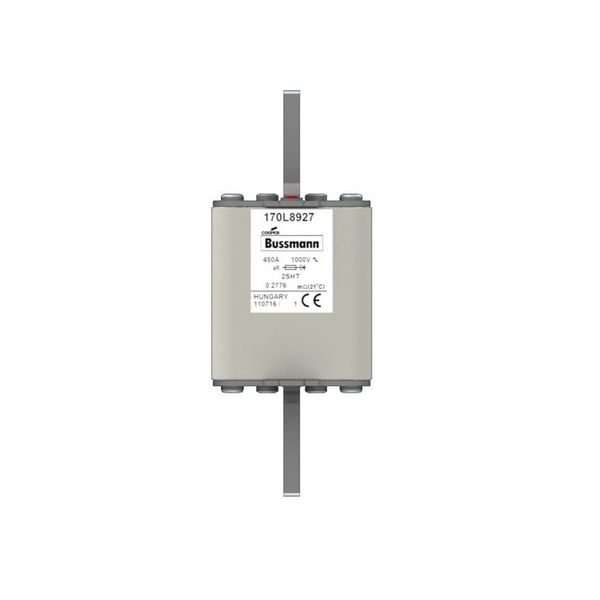 Fuse-link, high speed, 450 A, AC 1000 V, Size 2, 59 x 59 x 150 mm, aR, IEC, single indicator image 5