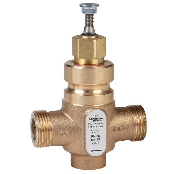 Venta V241 Globe Valve, 2-Way, PN16, G 2 External Thread, DN32, Kvs 16, Bronze Body, Stainless Steel Plug and Seat, Stem Up Closed image 1