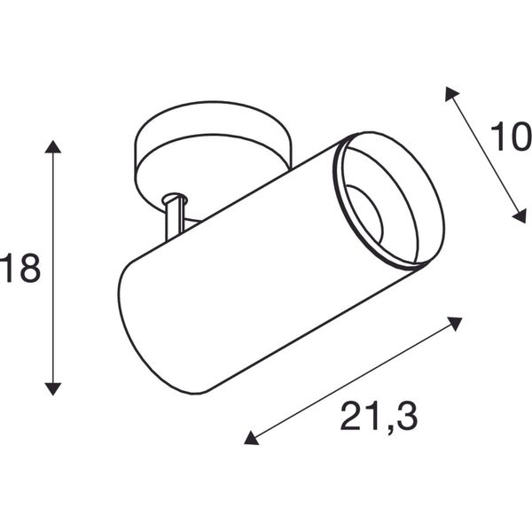 NUMINOS L SPOT 28W 2400lm 2700K 36ø 230V white/black image 2