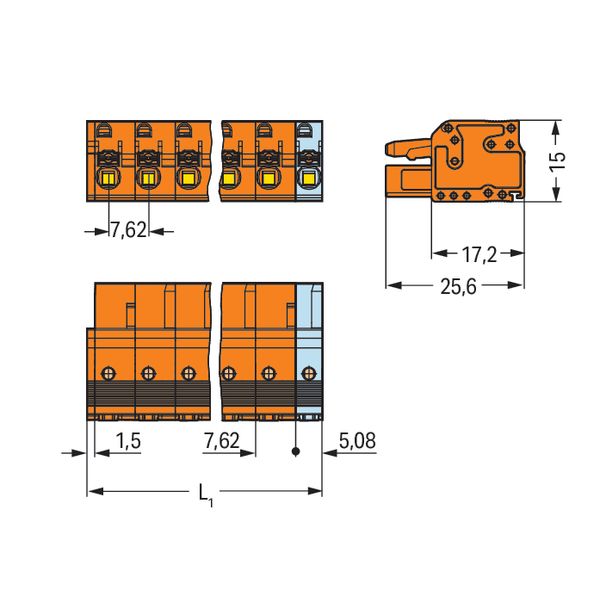 2231-707/026-000 1-conductor female connector; push-button; Push-in CAGE CLAMP® image 5