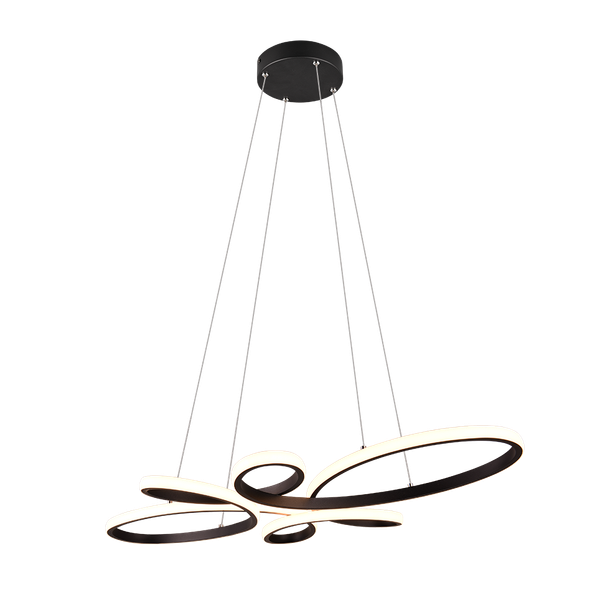 Fly LED pendant matt black image 1