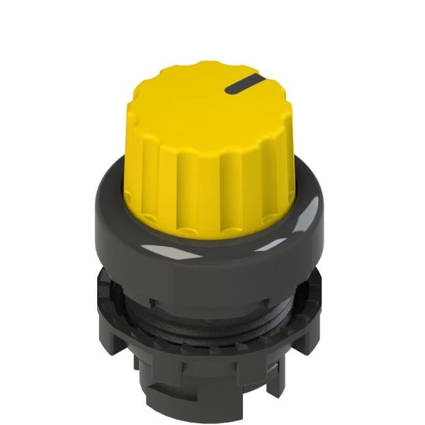 Yellow three-position knob selector E2 1SE43GCE51AB image 1