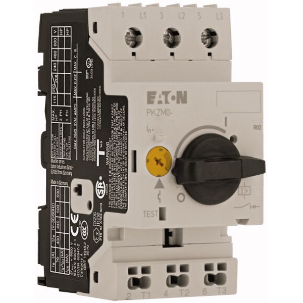 Motor-protective circuit-breaker, 2.2 kW, 4 - 6.3 A, Feed-side screw terminals/output-side push-in terminals image 3
