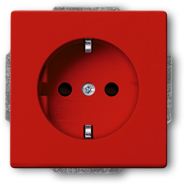 20 EUCKS-12-82-101 CoverPlates (partly incl. Insert) future®, Busch-axcent®, solo®; carat®; Busch-dynasty® red RAL 3020 image 1