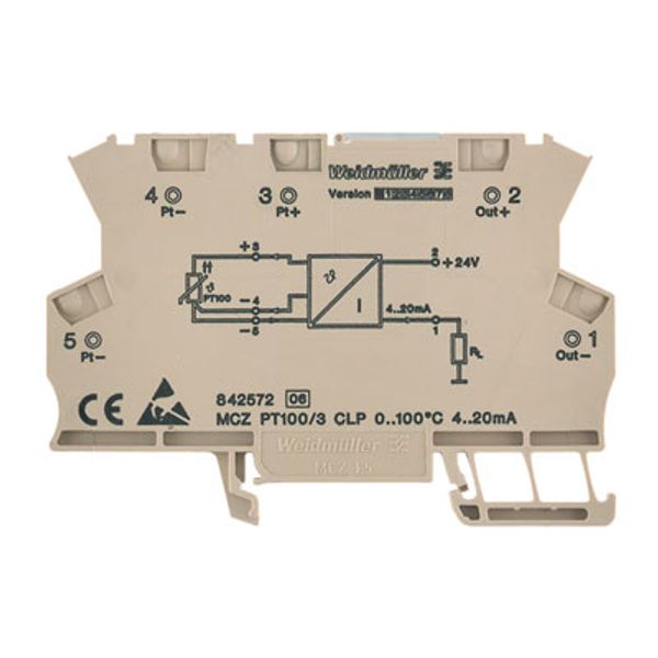 Temperature transducer, 2-/3-wire connection technology, Output curren image 3