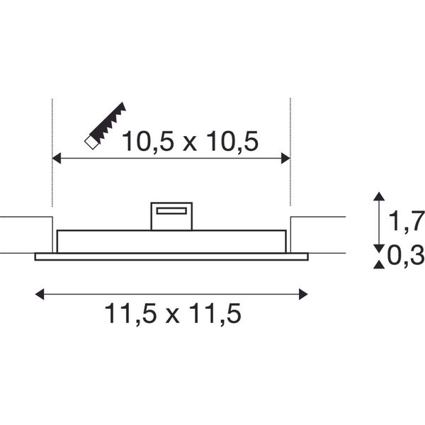 SENSER 12 DL 6W 400lm 4000K 200mA IP20 white image 2