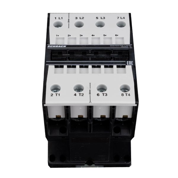 Contactor, 37kW, 74A AC3, 130A AC1, 4-pole, 230VAC image 2