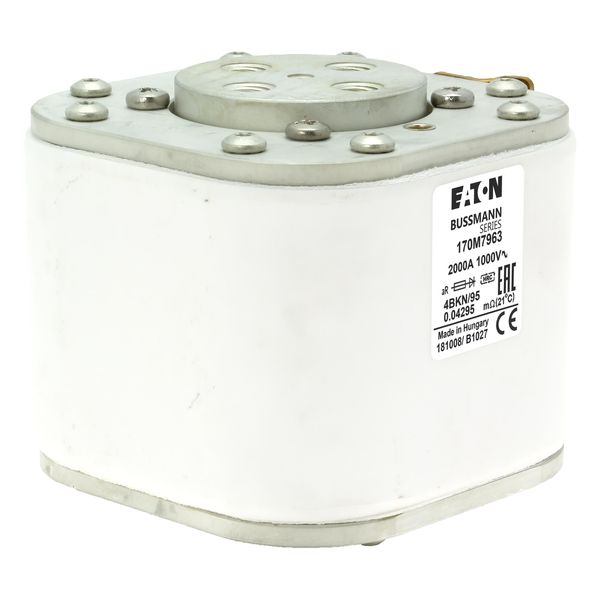 Fuse-link, high speed, 2000 A, AC 1000 V, size 4, 105 x 120 x 95 mm, aR, IEC, single indicator image 24