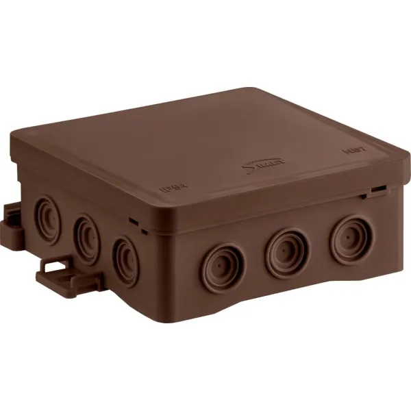 Surface junction box NS7 FASTBOX&HOOK brown image 1