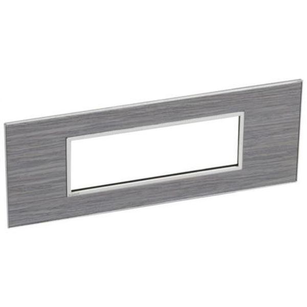 Arteor™ - Italian / US standard plate square version 6 modules - Wood Grey - Oak image 1