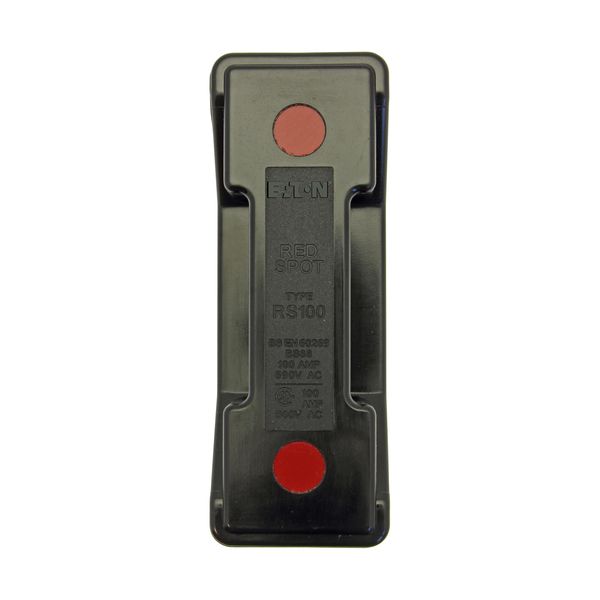 Fuse-holder, LV, 100 A, AC 690 V, BS88/A4, 1P, BS, back stud connected, black image 10