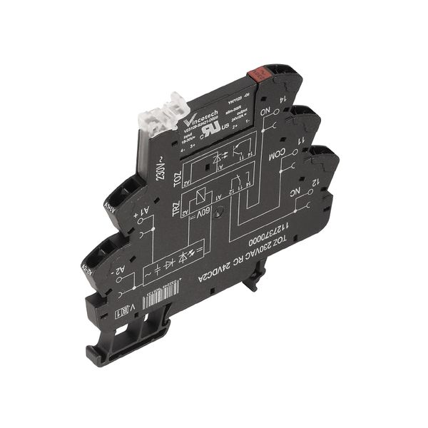 Solid-state relay, 230 V AC +5 % / -10 %, RC element 24...240 V AC, 1  image 1