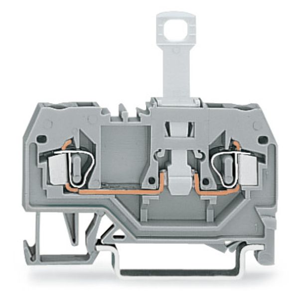 2-conductor disconnect terminal block for DIN-rail 35 x 15 and 35 x 7. image 3