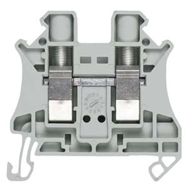 Terminal, screw terminal, through-type terminal, 2.5 mm², gray Terminal block connection technology for various industrial image 1