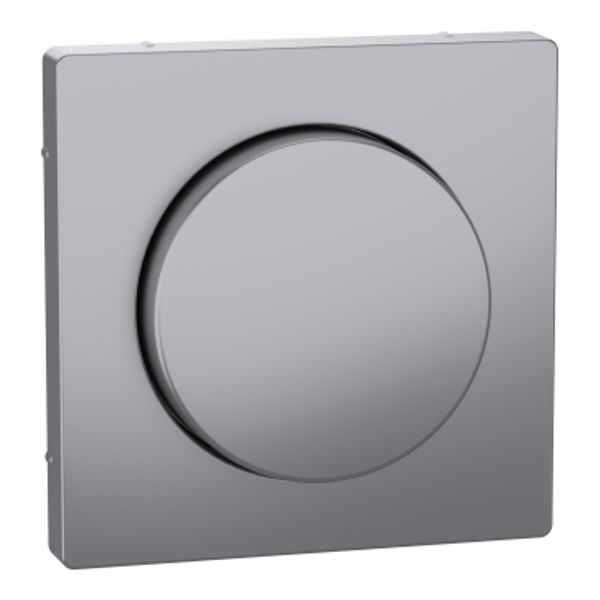 Central plate with rotary knob, stainless steel, system design image 1