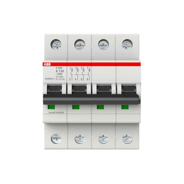 S204-K16 Miniature Circuit Breaker - 4P - K - 16 A image 5