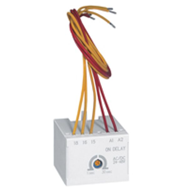 CTX³ time delay block - for CTX³ 22/40/65/100/150 - on delay - 24-48 V~/= image 1