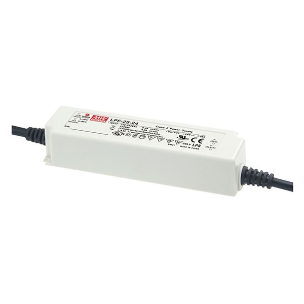 LPF-25-12 Led driver, IP67 25.2W, 12V, 2.1A CV+CC, MEAN WELL image 1