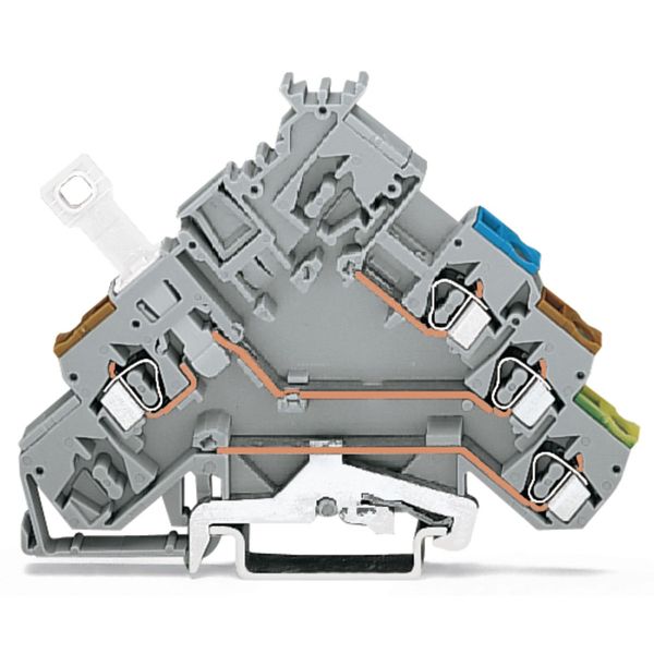 3-conductor actuator supply terminal block with ground contact with co image 1