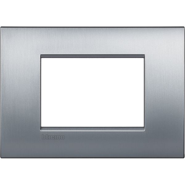 LL - cover plate 3P brushed chrome image 1