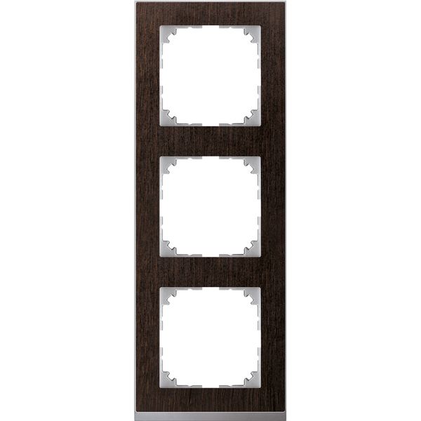 M-Pure Decor 3-gang frame Wenge image 1