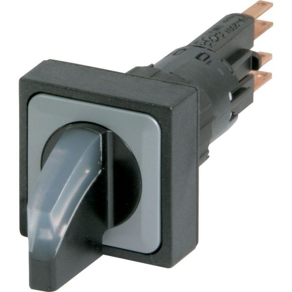 Illuminated selector switch actuator, maintained, 45° 45°, 25 × 25 mm, 3 positions, With thumb-grip, White, with VS anti-rotation tab, with filament b image 4