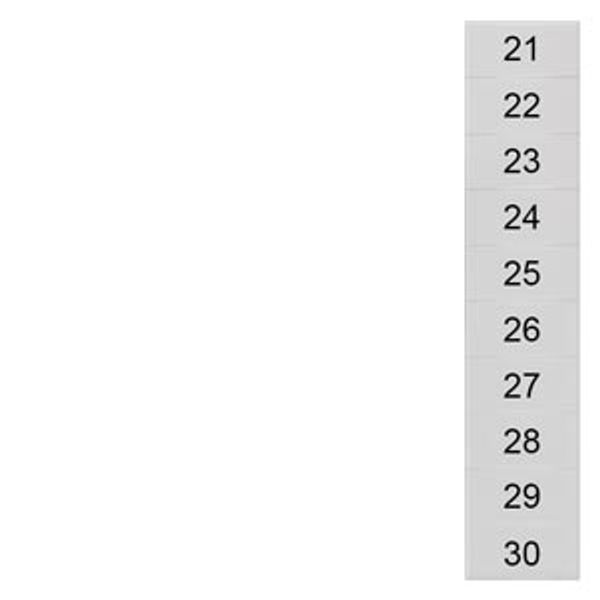 labeling plate, front, 21-30, termi... image 1