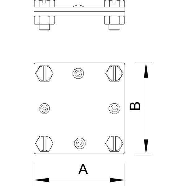 256 A-DIN 30 V4A Cross-connectors no separator plate 30mm image 2