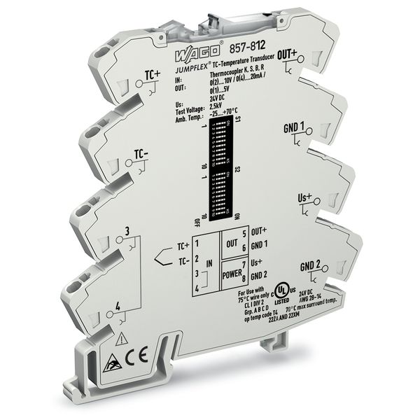 Temperature signal conditioner for thermocouples Current and voltage o image 2