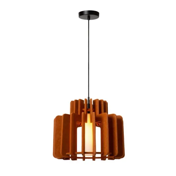 Lucide ROLLO - Hanging lamp - 1xE27 - Terracotta image 1