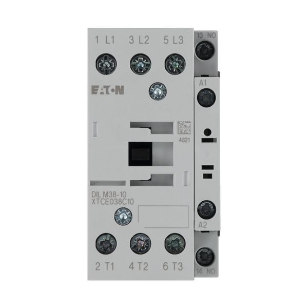 Contactor, 3 pole, 380 V 400 V 18.5 kW, 1 N/O, RDC 24: 24 - 27 V DC, DC operation, Screw terminals image 14