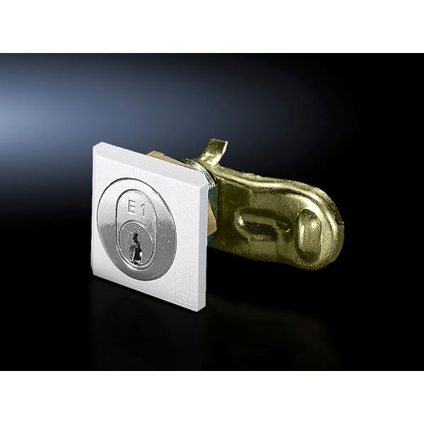 SZ Cam lock, glass-fibre reinforced polyamid, with lock cylinder insert, Lock E1 image 2