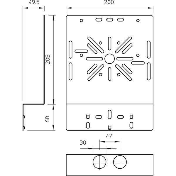 MP WI GR. DD Mounting plate curved, large 265x200 image 2