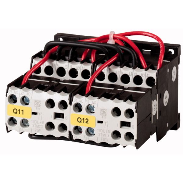 Reversing contactor combination, 380 V 400 V: 4 kW, 110 V 50 Hz, 120 V 60 Hz, AC operation image 1