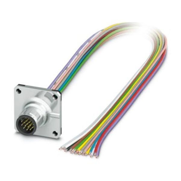 SACC-SQ-M12MS-17CON-20/0,5X - Device connector front mounting image 1