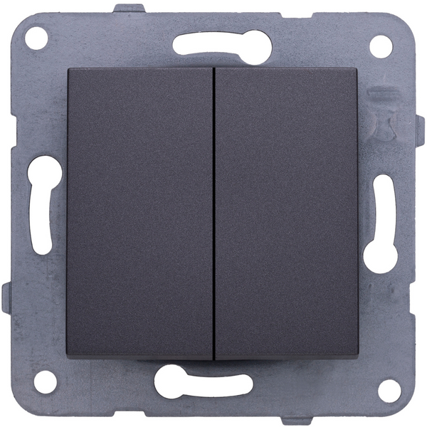 Karre Plus-Arkedia Dark Grey Dual Switch image 1