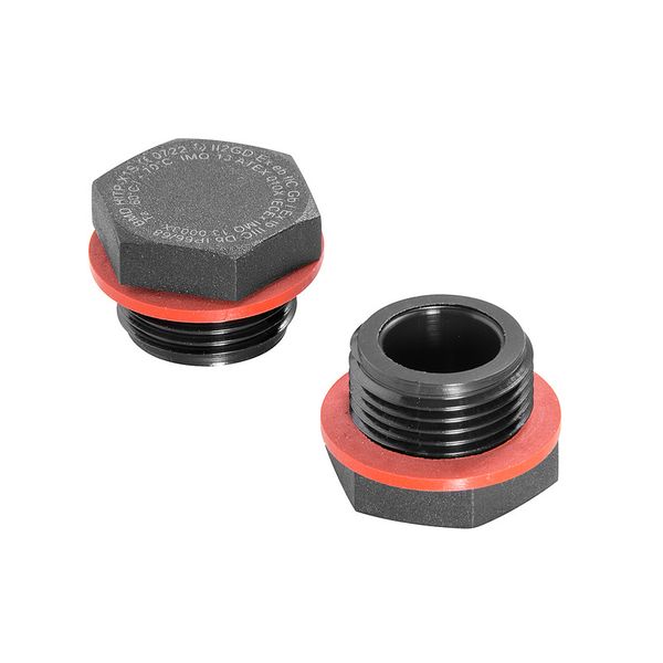 Ex sealing plugs (plastic), M 32, 15 mm, Polyamide 6, Silicone image 2