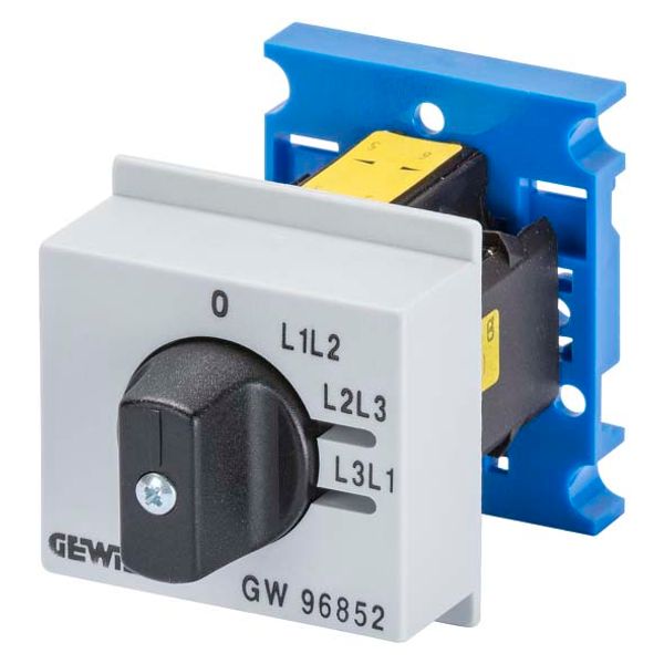 VOLTMETER SELECTOR SWITCH - 4 POSITIONS PHASE-NEUTRAL - 3 MODULES image 2