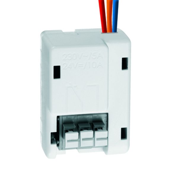 PROTECTOR K switching relay, 24VDC/10A, 230VAC/5A, white image 1