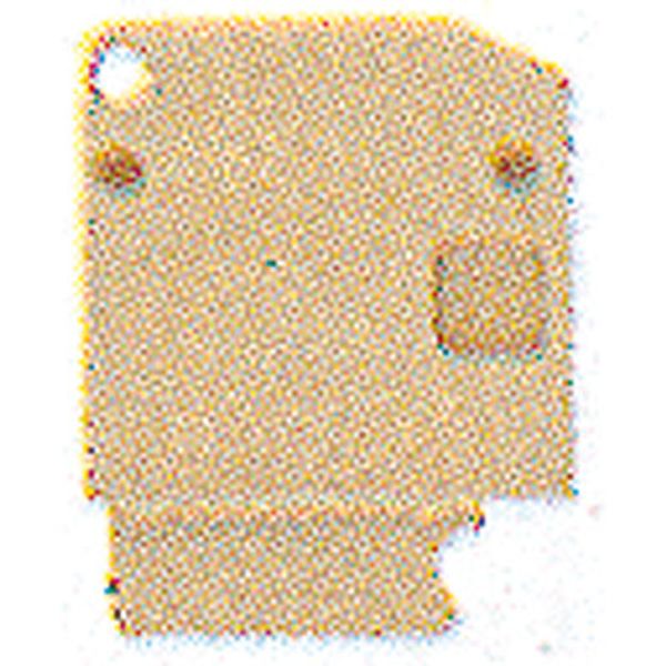 End plate (terminals), 22 mm x 3 mm, beige image 3
